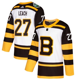Men's Reggie Leach Boston Bruins Adidas 2019 Winter Classic Jersey - Authentic White