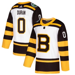 Men's Riley Duran Boston Bruins Adidas 2019 Winter Classic Jersey - Authentic White