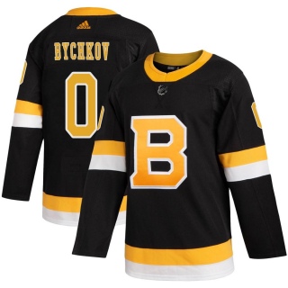 Men's Roman Bychkov Boston Bruins Adidas Alternate Jersey - Authentic Black