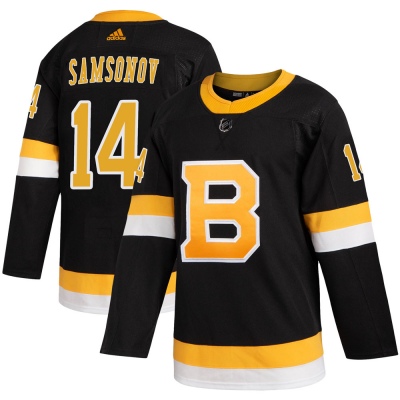 Men's Sergei Samsonov Boston Bruins Adidas Alternate Jersey - Authentic Black