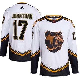 Men's Stan Jonathan Boston Bruins Adidas Reverse Retro 2.0 Jersey - Authentic White