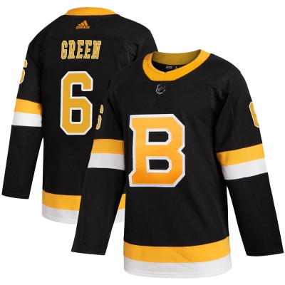 Men's Ted Green Boston Bruins Adidas Alternate Jersey - Authentic Black