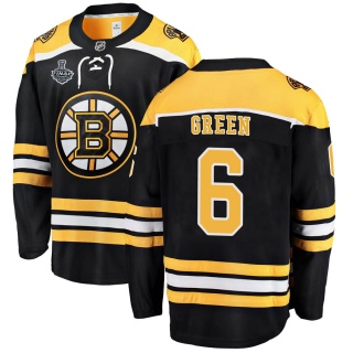 Men's Ted Green Boston Bruins Fanatics Branded Black Home 2019 Stanley Cup Final Bound Jersey - Breakaway Green