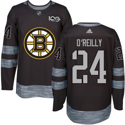 Men's Terry O'Reilly Boston Bruins 1917- 100th Anniversary Jersey - Authentic Black