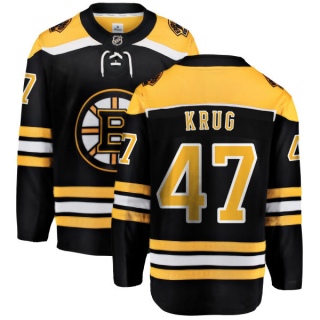 Men's Torey Krug Boston Bruins Fanatics Branded Home Jersey - Breakaway Black