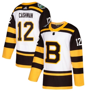 Men's Wayne Cashman Boston Bruins Adidas 2019 Winter Classic Jersey - Authentic White