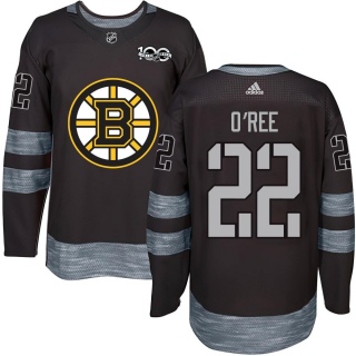 Men's Willie O'ree Boston Bruins 1917- 100th Anniversary Jersey - Authentic Black