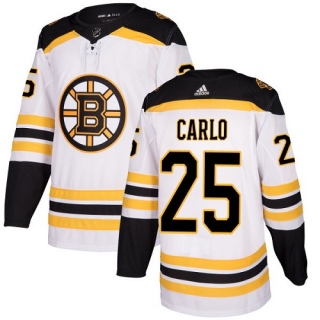 Women's Brandon Carlo Boston Bruins Adidas Away Jersey - Authentic White