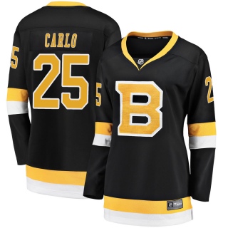 Women's Brandon Carlo Boston Bruins Fanatics Branded Breakaway Alternate Jersey - Premier Black