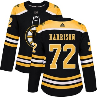 Women's Brett Harrison Boston Bruins Adidas Home Jersey - Authentic Black