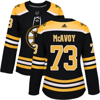 Women's Charlie McAvoy Boston Bruins Adidas Home Jersey - Authentic Black