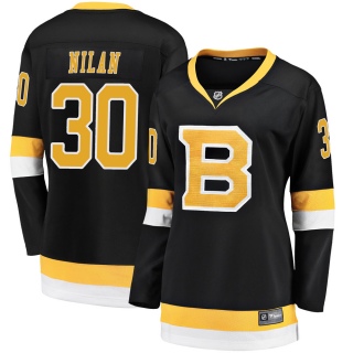 Women's Chris Nilan Boston Bruins Fanatics Branded Breakaway Alternate Jersey - Premier Black