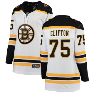Women's Connor Clifton Boston Bruins Fanatics Branded Away Jersey - Breakaway White