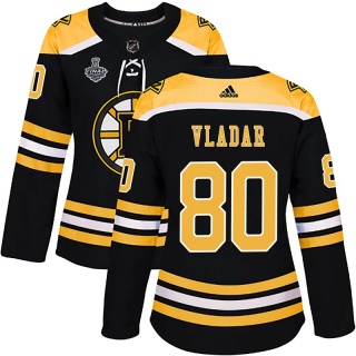 Women's Daniel Vladar Boston Bruins Adidas Home 2019 Stanley Cup Final Bound Jersey - Authentic Black