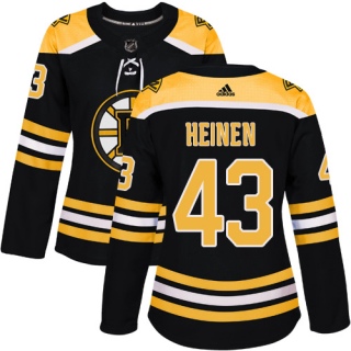 Women's Danton Heinen Boston Bruins Adidas Home Jersey - Authentic Black