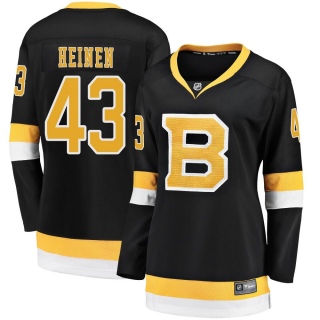 Women's Danton Heinen Boston Bruins Fanatics Branded Breakaway Alternate Jersey - Premier Black