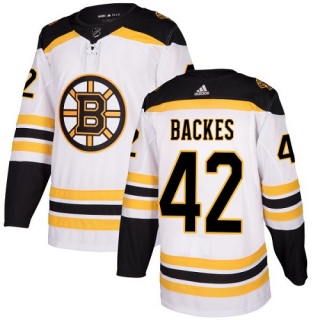 Women's David Backes Boston Bruins Adidas Away Jersey - Authentic White