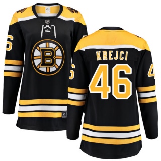 Women's David Krejci Boston Bruins Fanatics Branded Home Jersey - Breakaway Black