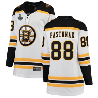 Women's David Pastrnak Boston Bruins Fanatics Branded Away 2019 Stanley Cup Final Bound Jersey - Breakaway White