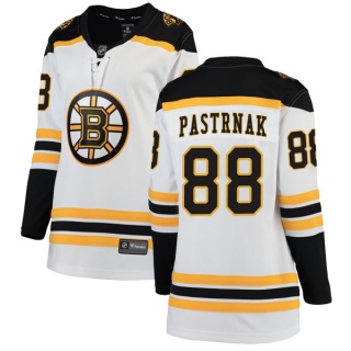 Women's David Pastrnak Boston Bruins Fanatics Branded Away Jersey - Breakaway White