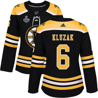Women's Gord Kluzak Boston Bruins Adidas Home 2019 Stanley Cup Final Bound Jersey - Authentic Black