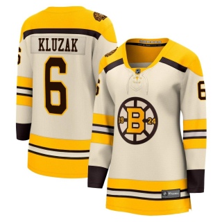 Women's Gord Kluzak Boston Bruins Fanatics Branded Breakaway 100th Anniversary Jersey - Premier Cream