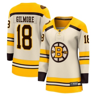 Women's Happy Gilmore Boston Bruins Fanatics Branded Breakaway 100th Anniversary Jersey - Premier Cream