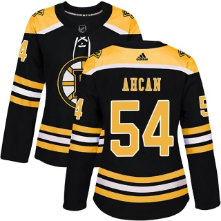 Women's Jack Ahcan Boston Bruins Adidas Home Jersey - Authentic Black