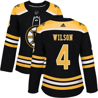 Women's Jacob Wilson Boston Bruins Adidas Home Jersey - Authentic Black