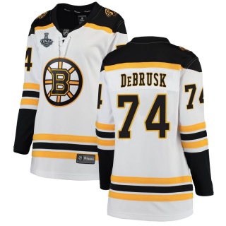 Women's Jake DeBrusk Boston Bruins Fanatics Branded Away 2019 Stanley Cup Final Bound Jersey - Breakaway White