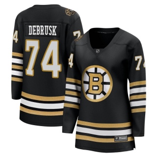 Women's Jake DeBrusk Boston Bruins Fanatics Branded Breakaway 100th Anniversary Jersey - Premier Black