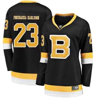 Women's Jakob Forsbacka Karlsson Boston Bruins Fanatics Branded Breakaway Alternate Jersey - Premier Black