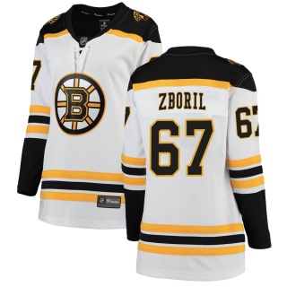 Women's Jakub Zboril Boston Bruins Fanatics Branded ized Away Jersey - Breakaway White