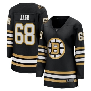 Women's Jaromir Jagr Boston Bruins Fanatics Branded Breakaway 100th Anniversary Jersey - Premier Black