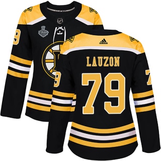 Women's Jeremy Lauzon Boston Bruins Adidas Home 2019 Stanley Cup Final Bound Jersey - Authentic Black