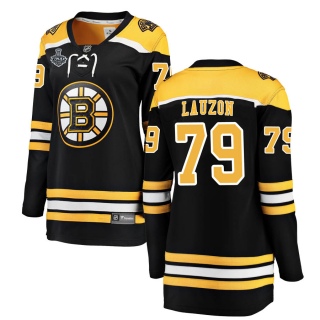 Women's Jeremy Lauzon Boston Bruins Fanatics Branded Home 2019 Stanley Cup Final Bound Jersey - Breakaway Black