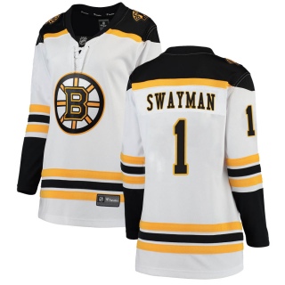 Women's Jeremy Swayman Boston Bruins Fanatics Branded Away Jersey - Breakaway White