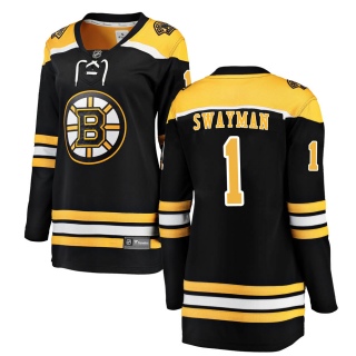 Women's Jeremy Swayman Boston Bruins Fanatics Branded Home Jersey - Breakaway Black