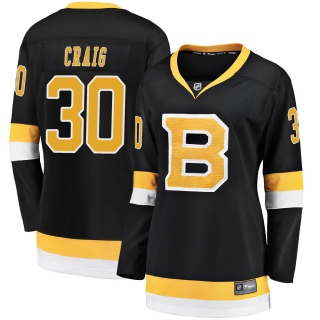 Women's Jim Craig Boston Bruins Fanatics Branded Breakaway Alternate Jersey - Premier Black