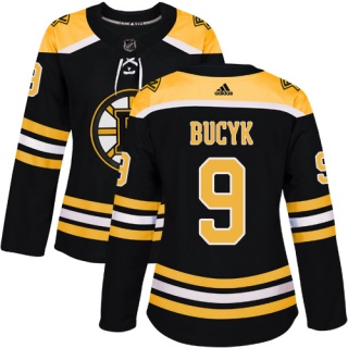 Women's Johnny Bucyk Boston Bruins Adidas Home Jersey - Authentic Black
