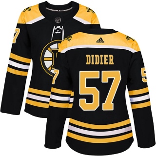 Women's Josiah Didier Boston Bruins Adidas Home Jersey - Authentic Black