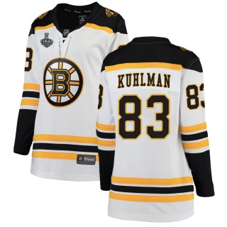 Women's Karson Kuhlman Boston Bruins Fanatics Branded Away 2019 Stanley Cup Final Bound Jersey - Breakaway White