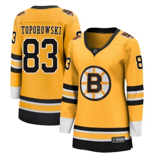 Women's Luke Toporowski Boston Bruins Fanatics Branded 2020/21 Special Edition Jersey - Breakaway Gold