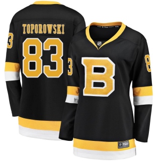 Women's Luke Toporowski Boston Bruins Fanatics Branded Breakaway Alternate Jersey - Premier Black