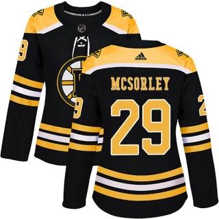 Women's Marty Mcsorley Boston Bruins Adidas Home Jersey - Authentic Black