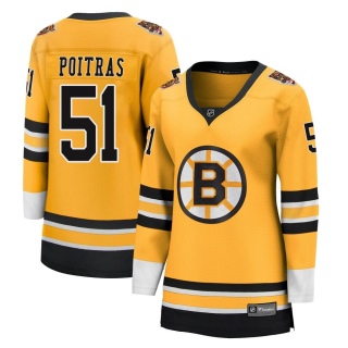 Women's Matthew Poitras Boston Bruins Fanatics Branded 2020/21 Special Edition Jersey - Breakaway Gold