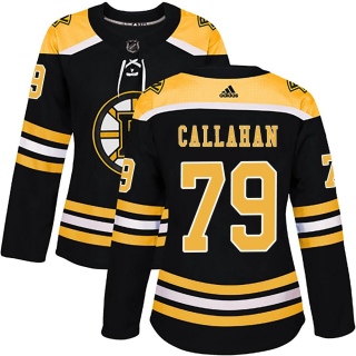Women's Michael Callahan Boston Bruins Adidas Home Jersey - Authentic Black