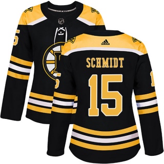 Women's Milt Schmidt Boston Bruins Adidas Home Jersey - Authentic Black