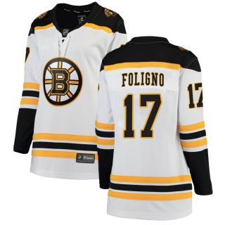 Women's Nick Foligno Boston Bruins Fanatics Branded Away Jersey - Breakaway White