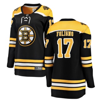 Women's Nick Foligno Boston Bruins Fanatics Branded Home Jersey - Breakaway Black